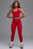 BO&TEE DEFINE LUXE HIGH-WAIST LEGGINGS CHERRY RED